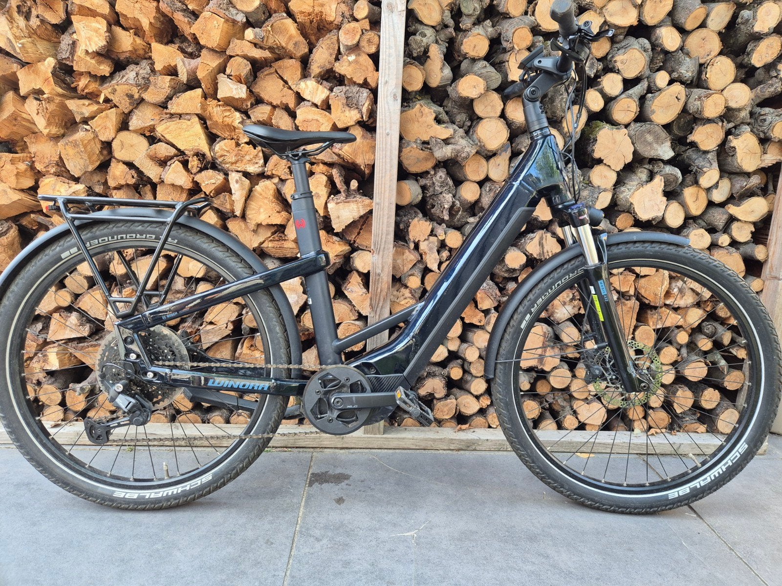 Winora Yakun e-bike, Minder dan 30 km per accu, Gebruikt, 51 tot 55 cm, Ophalen