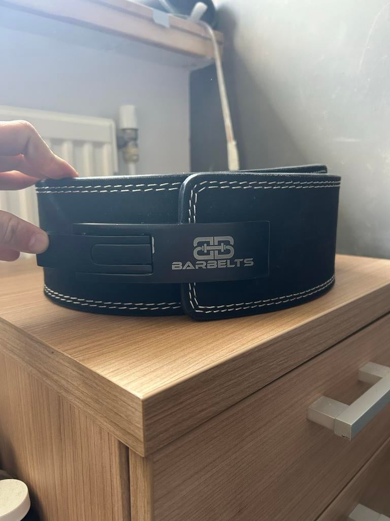 Barbelts powerlifting belt, Sport en Fitness, Fitnessmaterialen, Zo goed als nieuw, Halterriem, Rug, Ophalen of Verzenden