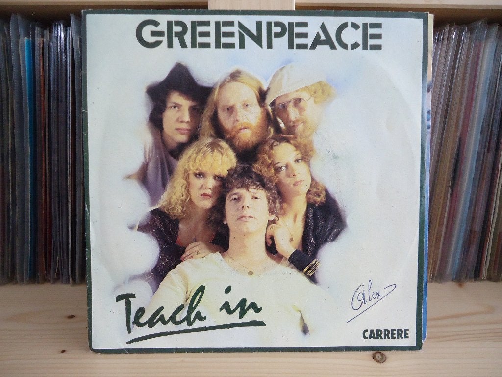 7" Single Teach In - Greenpeace (English & Dutch Version), Gebruikt, 7 inch, Ophalen of Verzenden, Pop