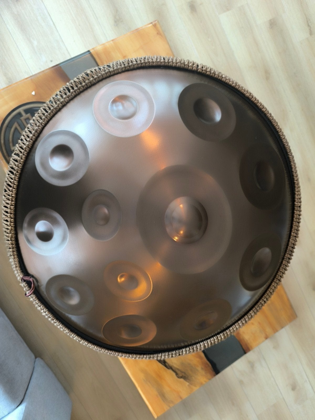 Handpan 14 tonen 440hz Goud nieuw, Verzenden, Nieuw, Melodische percussie
