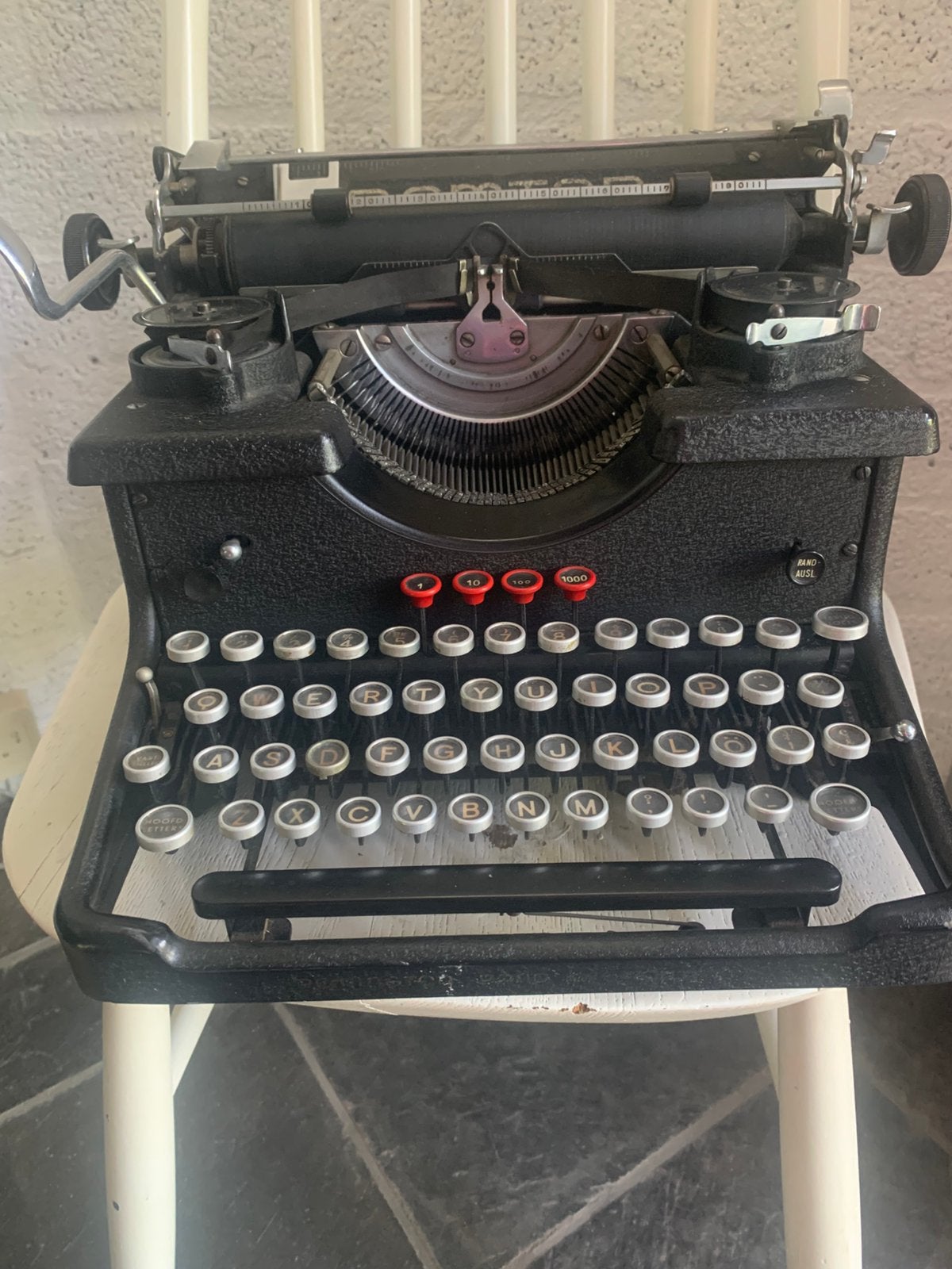 Remtor (Torpedo 17)  typmachine 1938 Remington Rand Holland, Ophalen