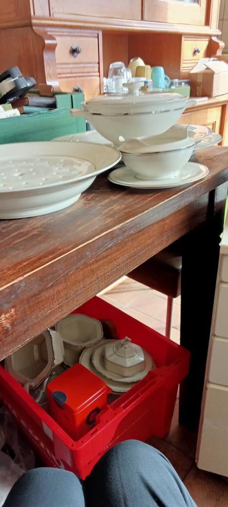 Antiek Thun Servies - 14-delig, puntgaaf, Ophalen of Verzenden