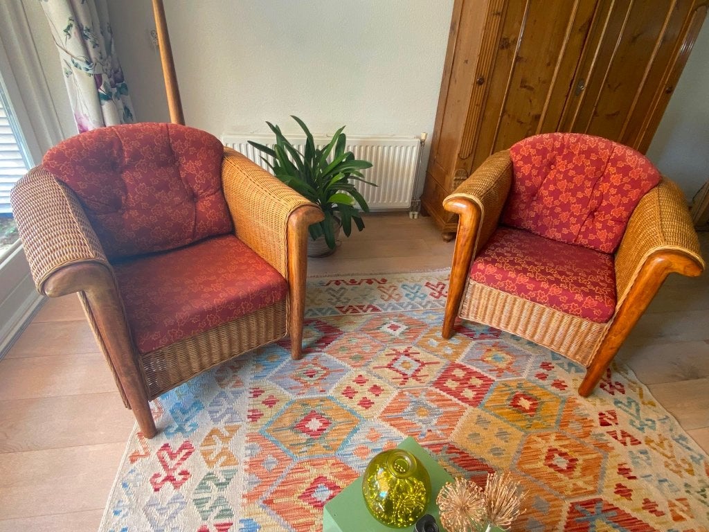 Fauteuil Rotan, Ophalen, Gebruikt, Riet of Rotan, 75 tot 100 cm