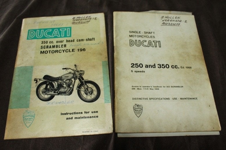 Ducati 350cc 1968 motorcycle maintenance instruction manual, Ophalen of Verzenden, Ducati