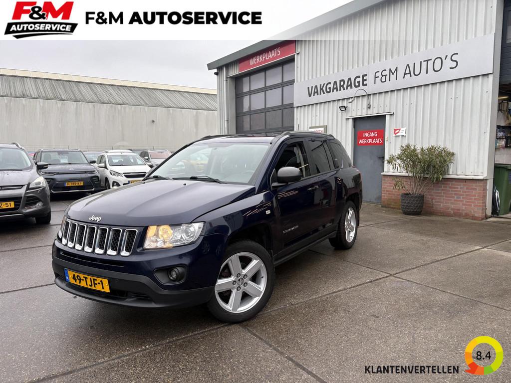 Jeep Compass 2.4 Limited 4WD Automaat, airco, stoelverwarmin, Auto's, Jeep, Automaat, 450 kg, Gebruikt, Euro 6