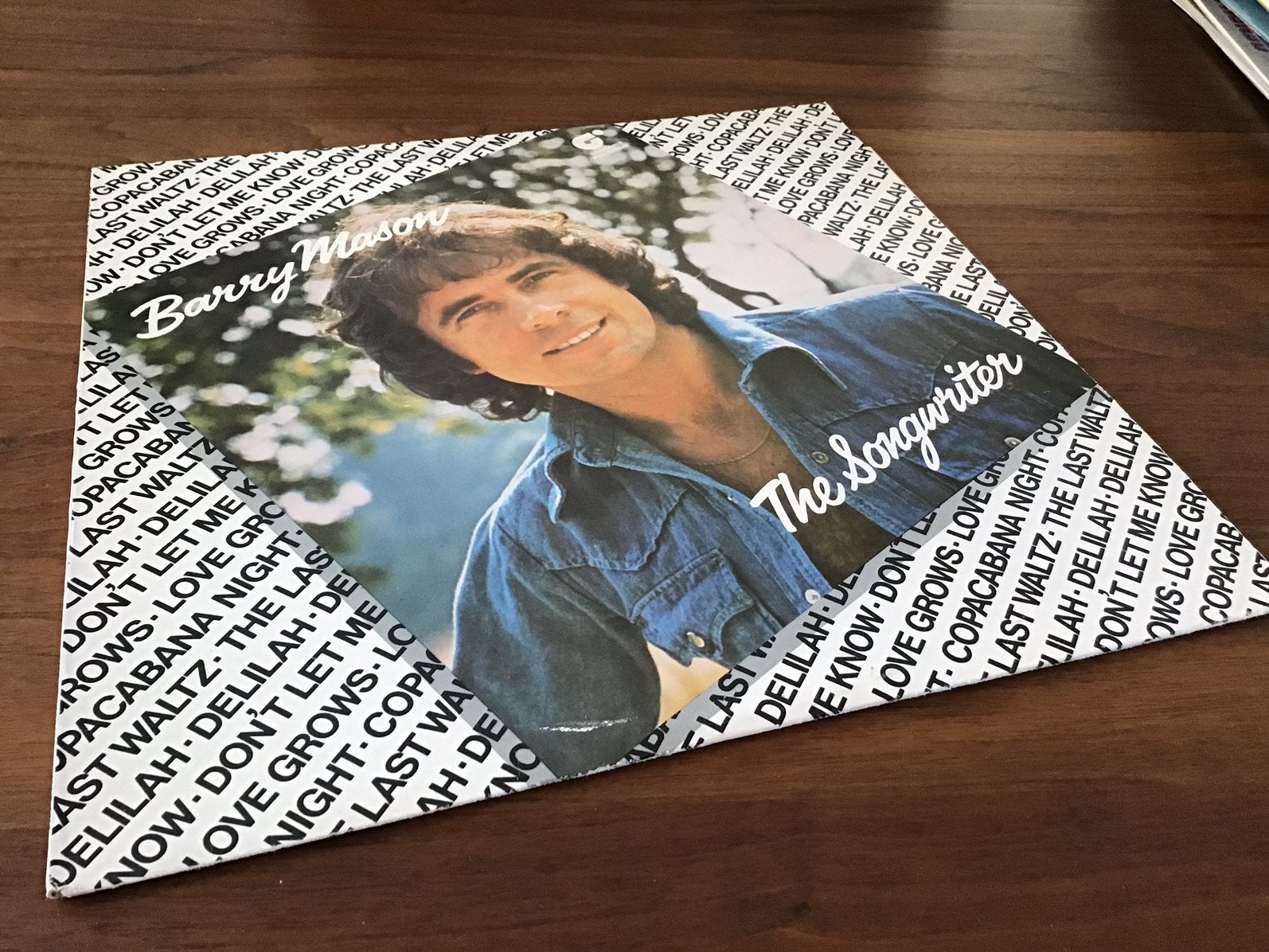 LP, BARRY MASON, THE SONGWRITER, 1976, 4-6., Ophalen of Verzenden, Zo goed als nieuw, LP