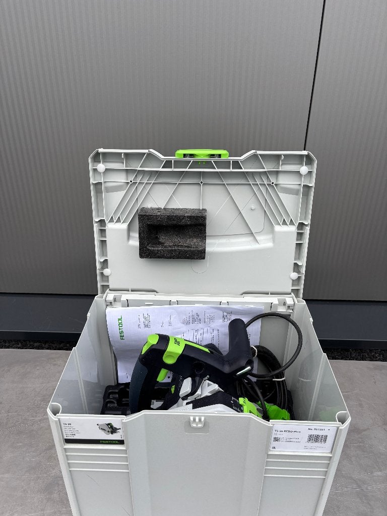 Festool invalzaag TS 55 REBQ-Plus incl systainer, 70 mm of meer, Customerservice-nl@festool.com, Ophalen of Verzenden, 1200 watt of meer