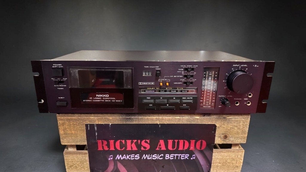 NIKKO ND-800C | VINTAGE | Dolby B ÉN C | 2-KOPS MÉT GARANTIE, Overige merken, MADE IN JAPAN, Enkel, Ophalen of Verzenden