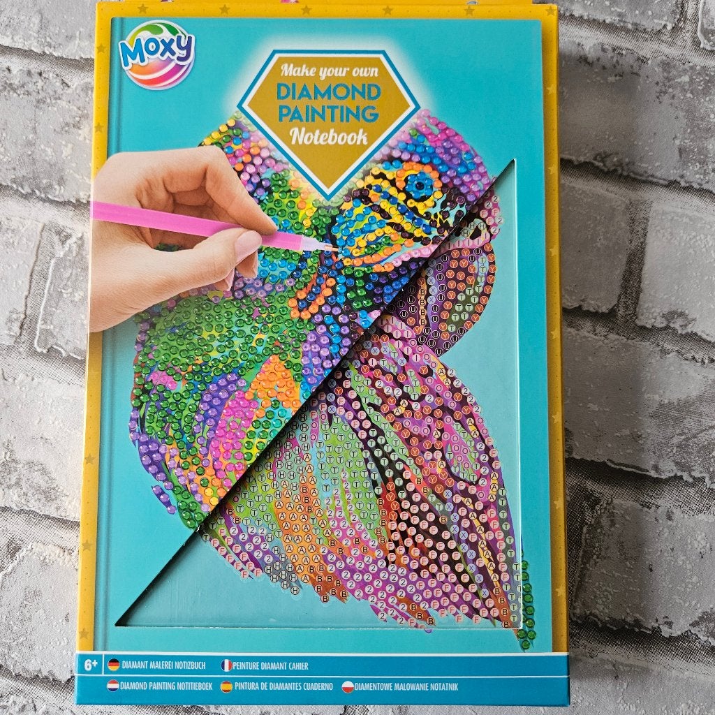 Diamond painting Notitieboekje mandala Papegaai Zelf maken, D, Nieuw, Ophalen of Verzenden, D