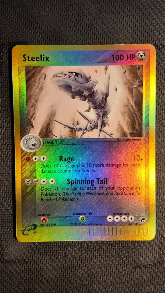 Steelix 23 Sandstorm | Pokemon kaart, Ophalen, Zo goed als nieuw, Losse kaart, Foil