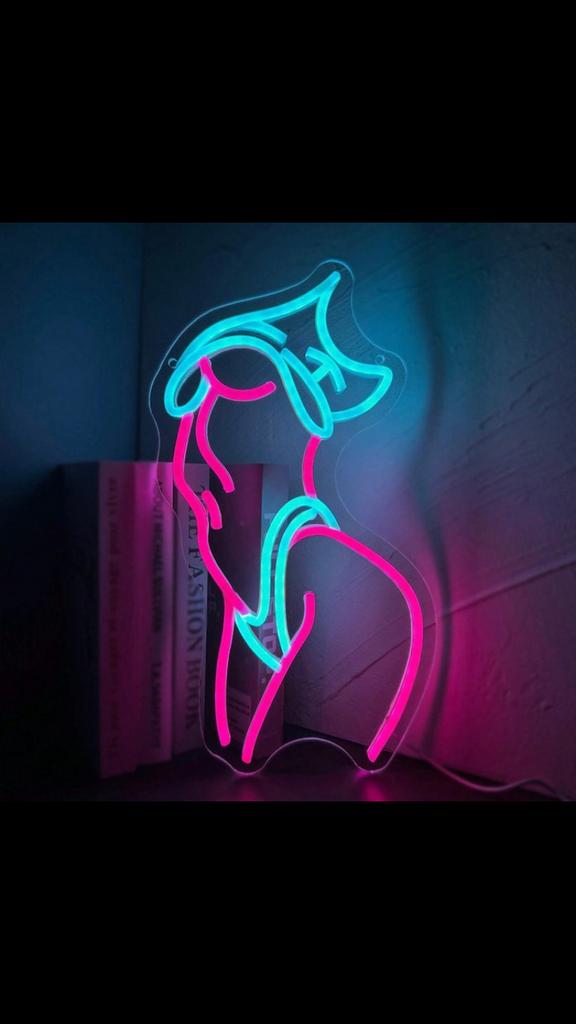 Sexy dames buste neonlamp, Ophalen of Verzenden, Zo goed als nieuw