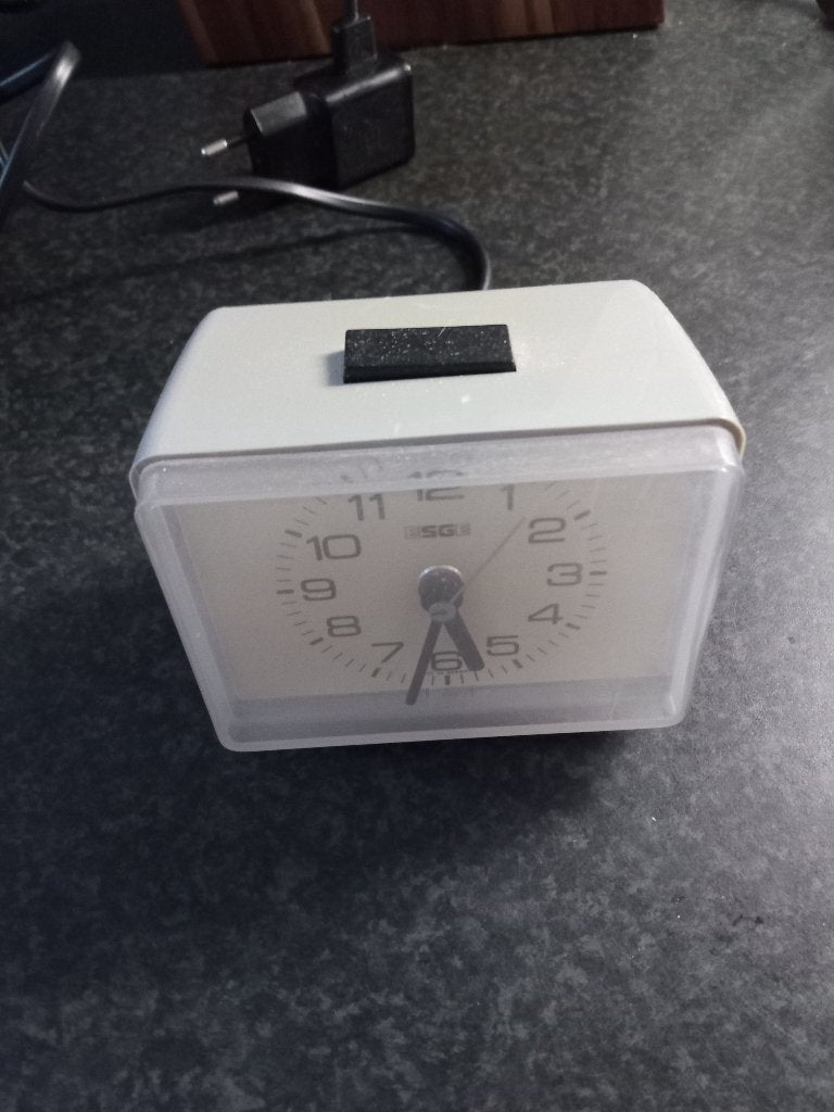 ESGE vintage wekker, Ophalen of Verzenden, Gebruikt, Analoog