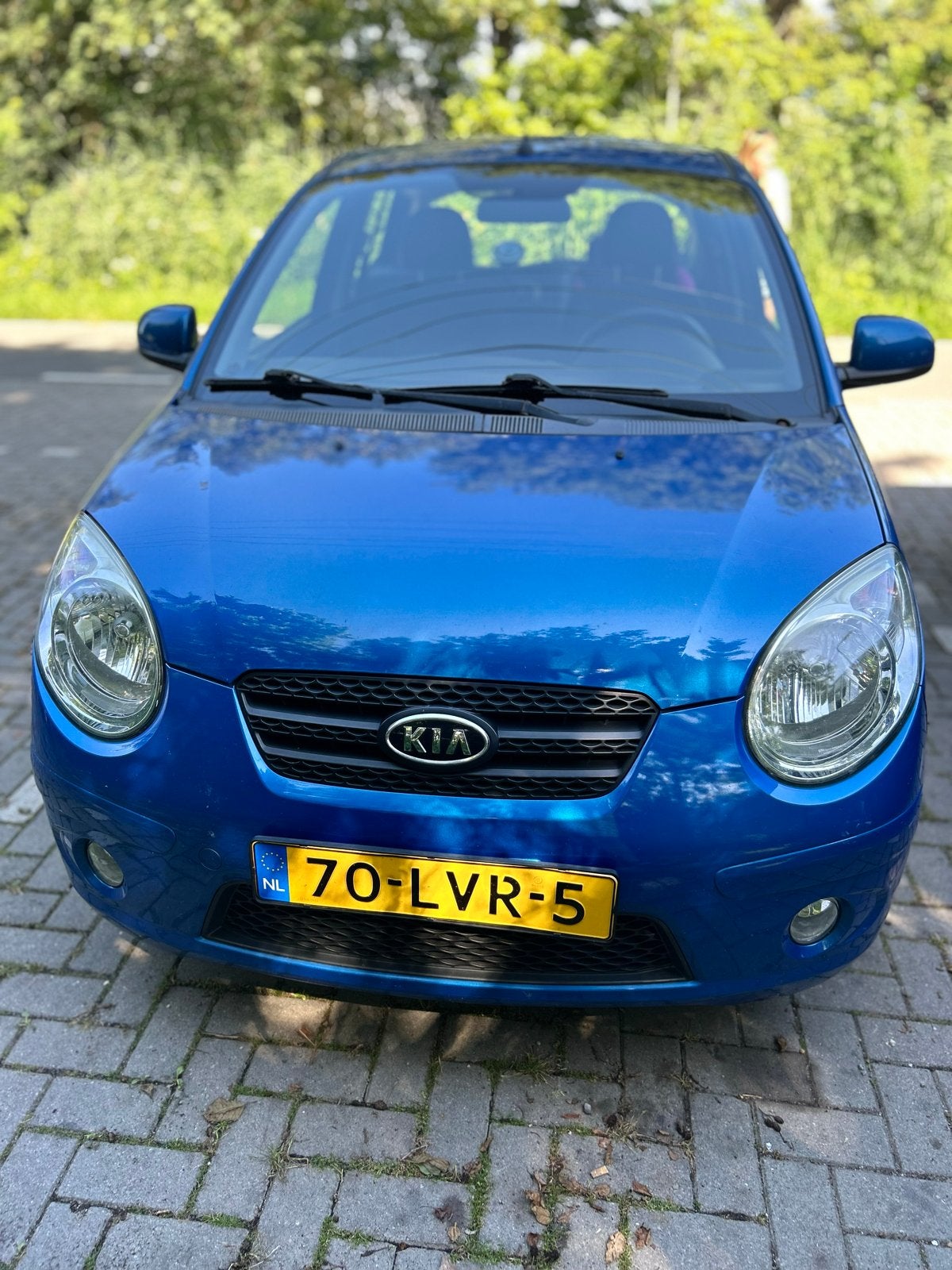 Kia Picanto 1.0 2010 Blauw, Auto's, 4 cilinders, Origineel Nederlands, Handgeschakeld, Particulier