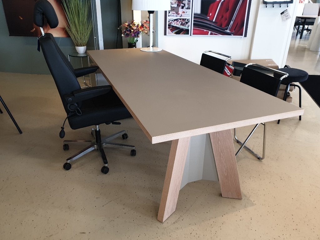 Castelijn TSP Directie-bureau zit/sta, Fenix beige blad, Ophalen, Elektrisch, Zo goed als nieuw
