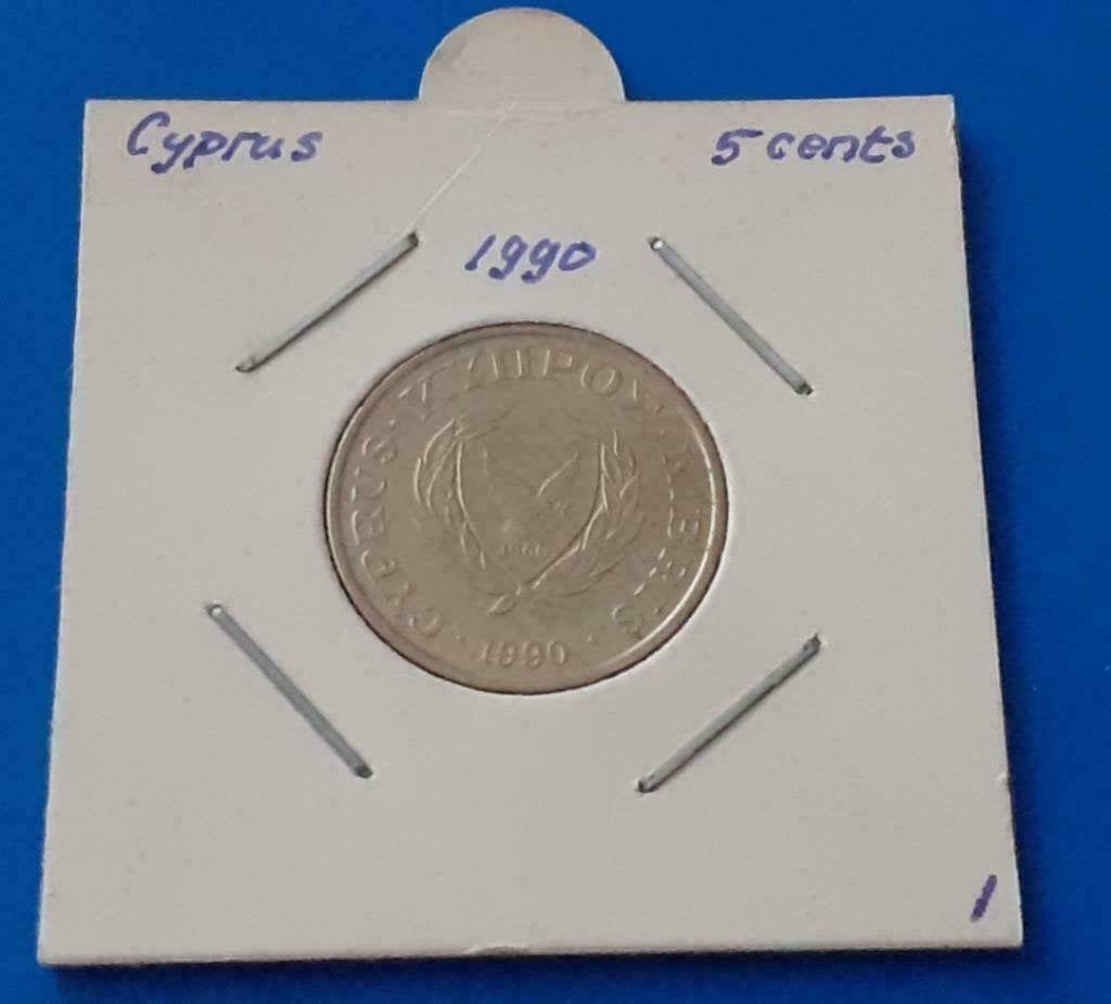 Cyprus 5 cent - 1990 UNC, Verzenden, Overige landen, Losse munt