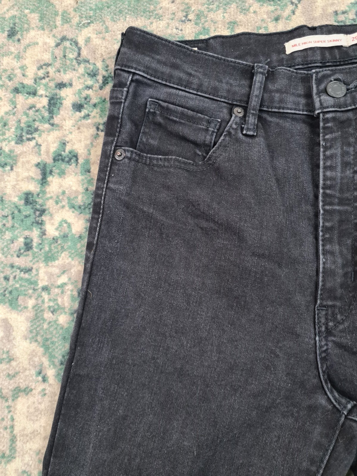 Levi's Mile High-rise super skinny W29 L34 Dames Tulsi2934, Ophalen of Verzenden, Zo goed als nieuw, Zwart, W28 - W29 (confectie 36)