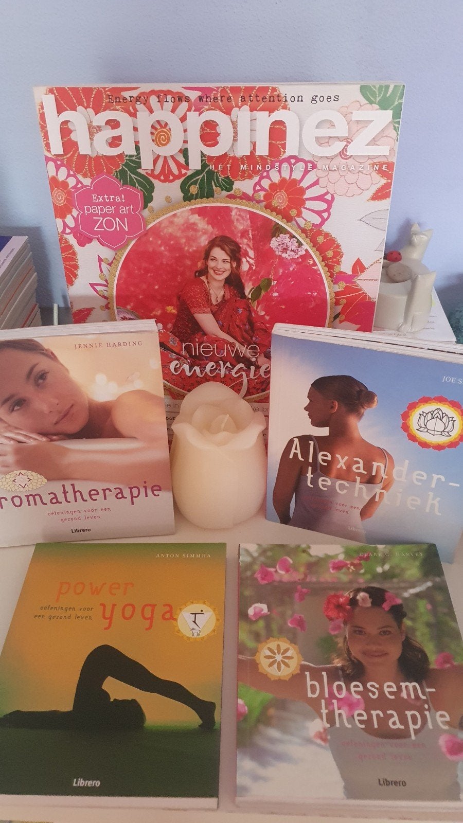 Bloesemtherapie, yoga, Aromatherapie, Alexander techniek 4 x, Ophalen of Verzenden, Meditatie of Yoga, Instructieboek