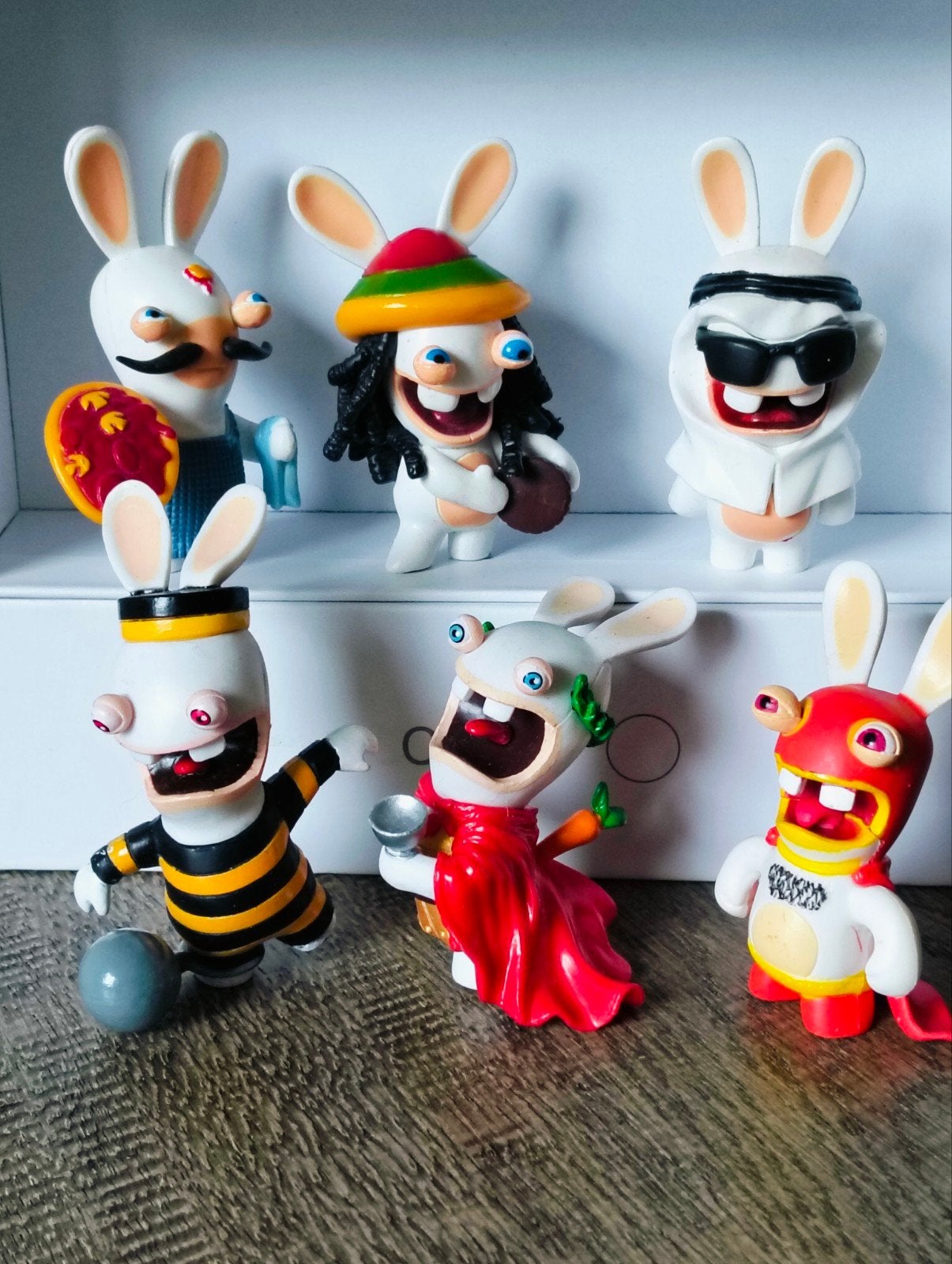 Raving Rabbids Figuren Collectie - 6 Stuks, Ophalen of Verzenden, Zo goed als nieuw