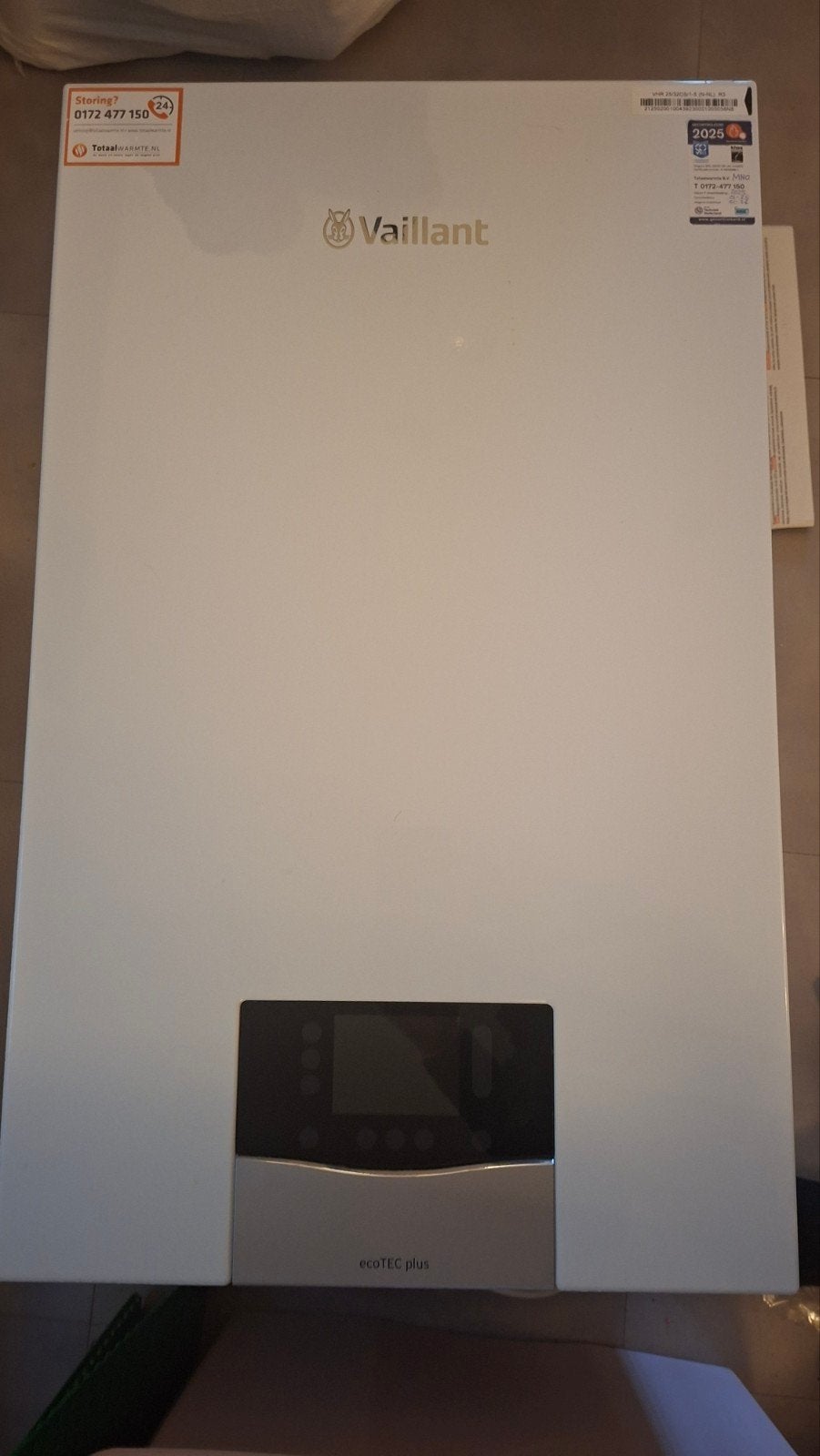 Complete Vaillant ecoTEC plus cv-ketel 2025 met toebehoren, Ophalen, 30 tot 80 cm, Hoog rendement (Hr), Cv-ketel of Combi-ketel