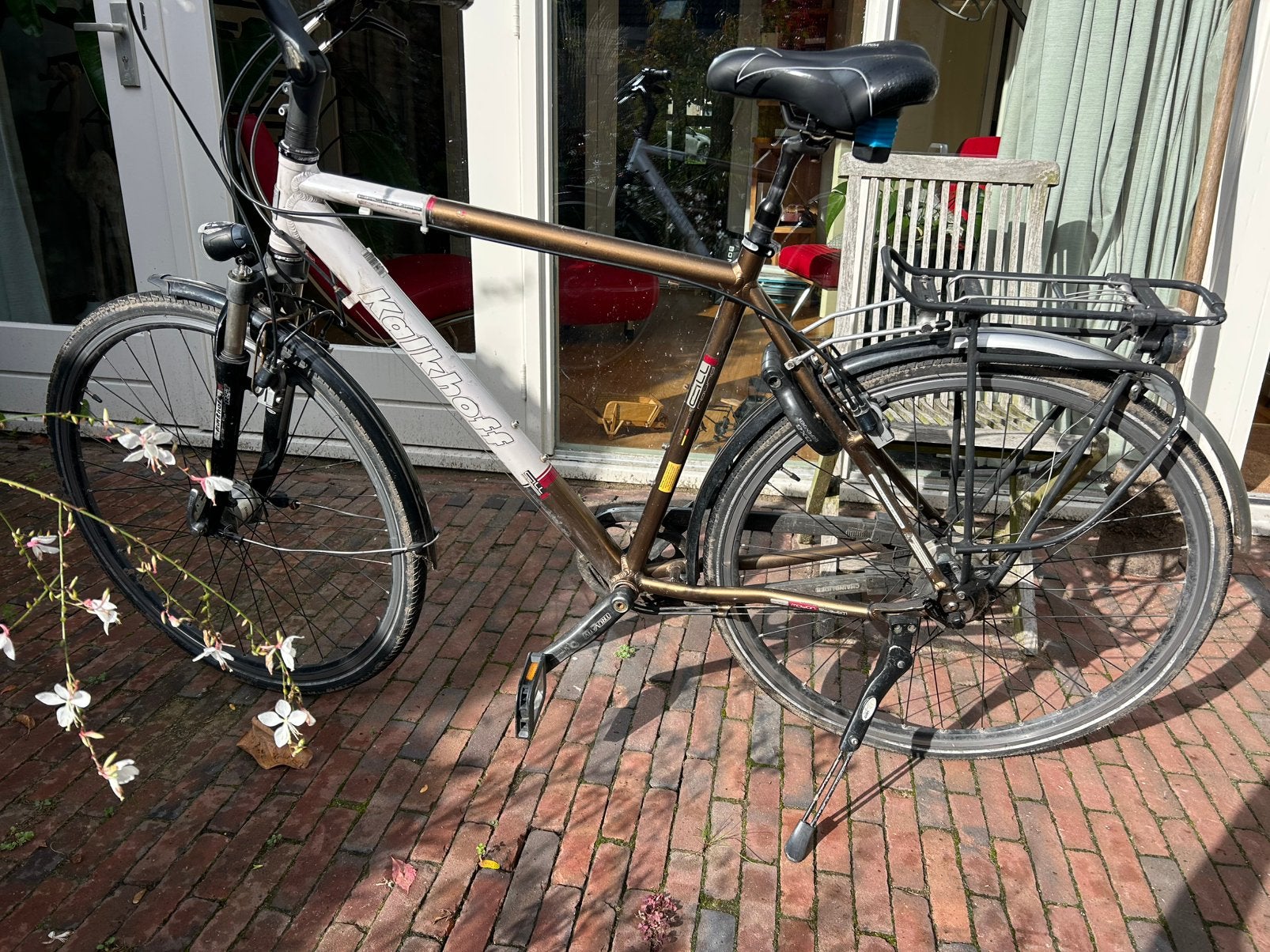 Oude kalkhoff Met Rohloff 14 versnellingen, 28 inch, Gebruikt, Vering, 10 tot 15 versnellingen