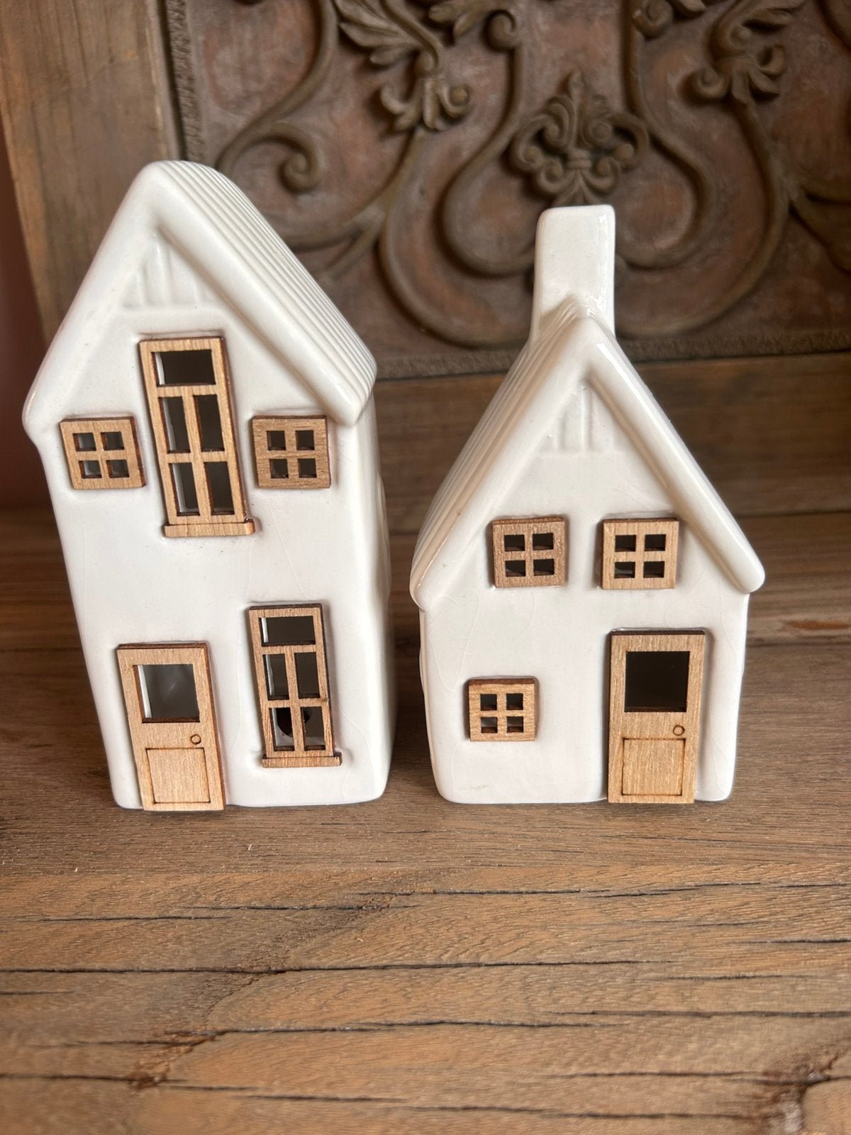 2 stenen huisjes, Ophalen of Verzenden, Zo goed als nieuw
