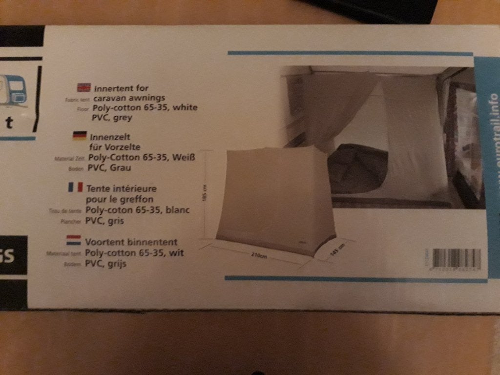 Binnentent als nieuw 1x gebruikt, Caravans en Kamperen, Ophalen, Zo goed als nieuw