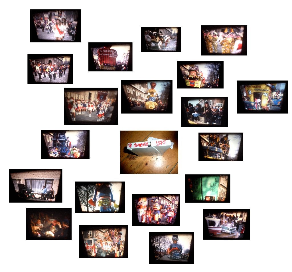 8mm film amateur carnaval 1975 crooswijk marienburg balkum, Audio, Tv en Foto, Filmrollen, Ophalen of Verzenden, 8mm film