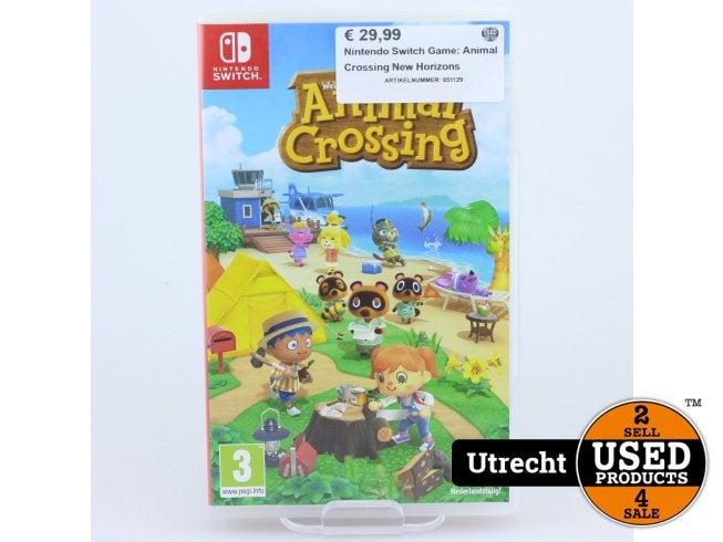 Nintendo Switch Game: Animal Crossing New Horizons, Nintendo, Zo goed als nieuw, Support@nintendo.com, 11-1 Hokotate-cho, Kamitoba, Minami-ku
Kyoto 601-8501
Japan