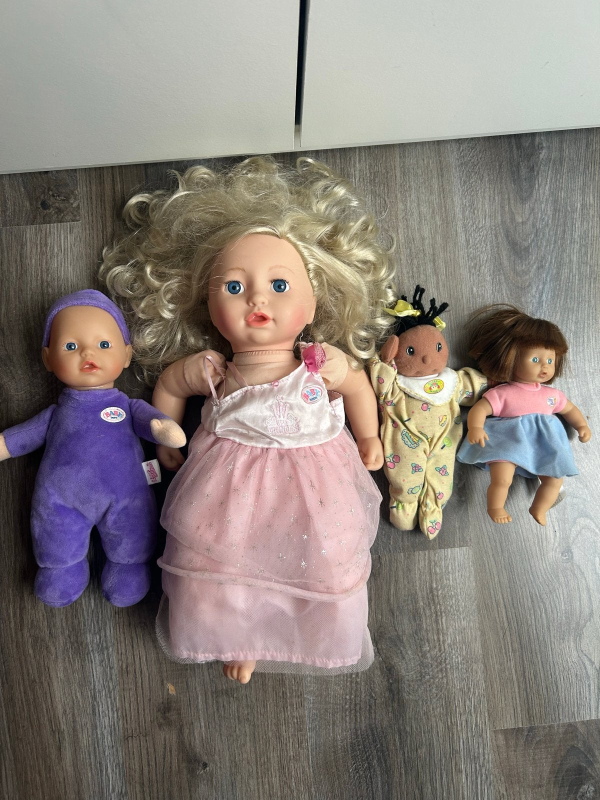4 Zapf Creation Poppen - Diverse Maten en Typen, Ophalen of Verzenden, Zo goed als nieuw, Babypop