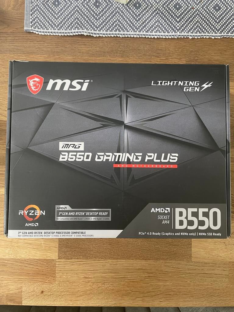 MSI MPG B550 Gaming Plus moederbord (AM4), Computers en Software, Moederborden, Zo goed als nieuw, AMD, DDR4, Ophalen of Verzenden