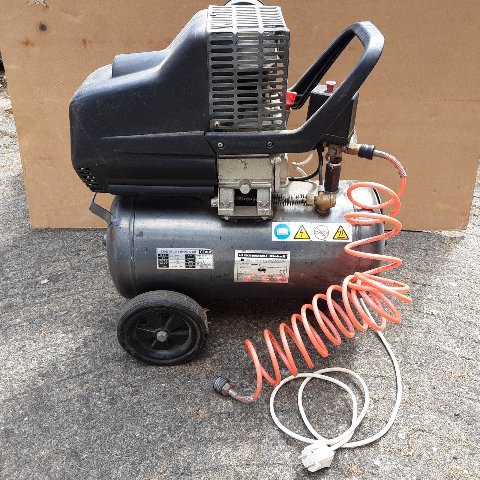 compressor, Ophalen, Gebruikt, 6 tot 10 bar, 25 tot 100 liter