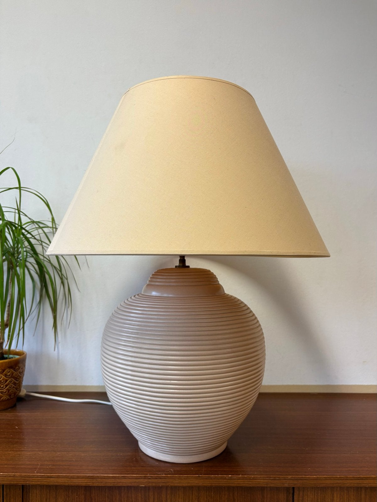 Prachtige grote Vintage Franse design lamp Kostka Jaren '80, Ophalen of Verzenden, Gebruikt, Overige materialen, 50 tot 75 cm