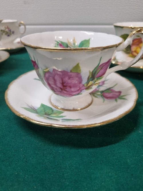 -	Kop en schotels paragon drie stellen, Ophalen of Verzenden, 'T Olde Gre-j, Info@toldegrej.nl, Endepoelstraat 20f Didam