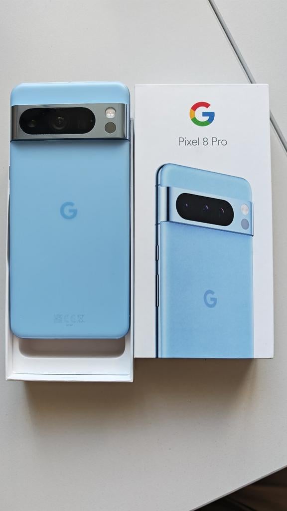 Google Pixel 8 Pro 256GB Bay Blauw – Zgan, Telecommunicatie, Mobiele telefoons | Overige merken, Overige modellen, Ophalen of Verzenden