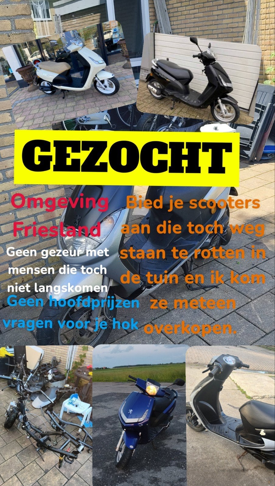 [GEZOCHT] opknap of goede scooters, Ophalen of Verzenden, Zo goed als nieuw