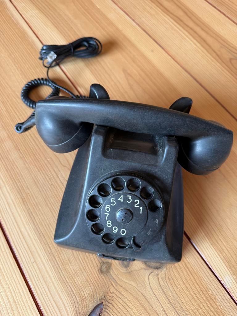 Oude bakelieten PTT telefoon, Antiek en Kunst, Ophalen of Verzenden