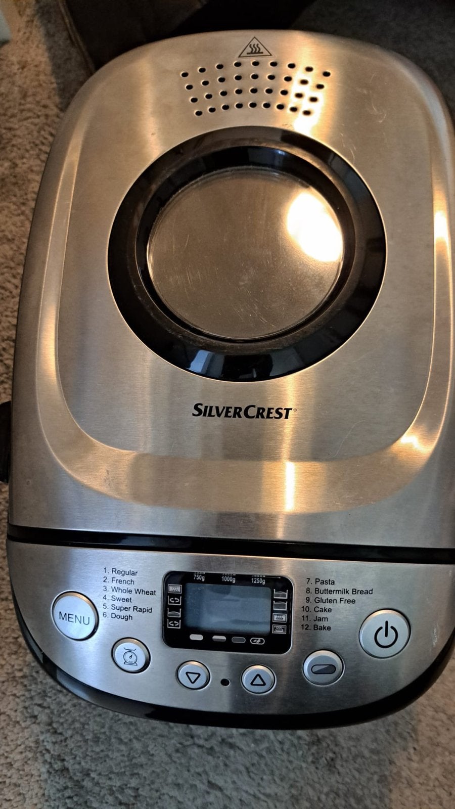SilverCrest Broodbakmachine, Met timer, Gebruikt, 800 tot 1200 gram deeg, Ophalen of Verzenden