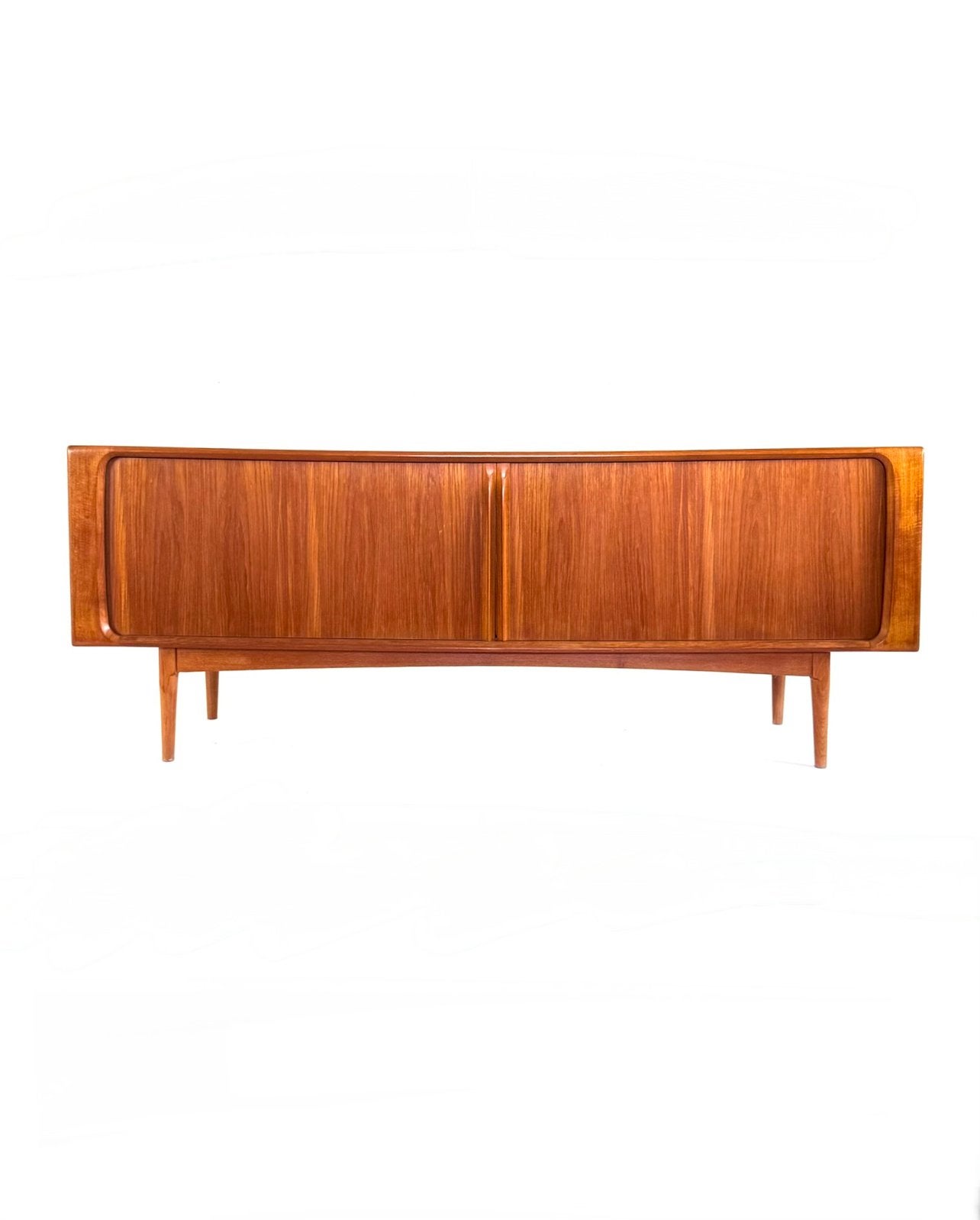 Vintage teakhouten sideboard, Bernhard Pedersen & Søn ‘60, Huis en Inrichting, Kasten | Dressoirs, Vintage retro buisframe design rotan webbing papercord deens