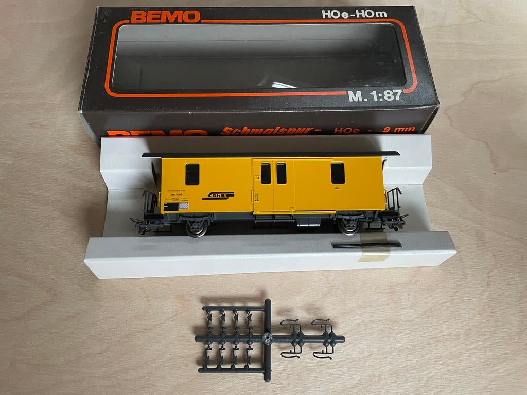 Bemo RhB H0m werkwagen Xbk 9089 - 2265 199, Overige merken, Gelijkstroom, Wagon, Ophalen of Verzenden