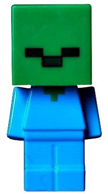 LEGO Minecraft min057 Baby Zombie - Printed Torso, Gebruikt, Minecraft, Lego, Ophalen of Verzenden