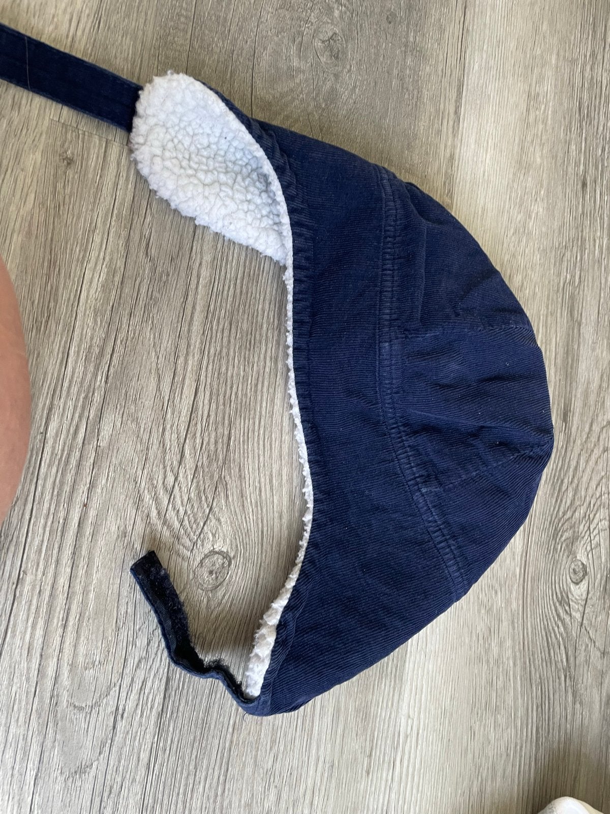Hema Muts Donkerblauw met Teddy Voering Maat 86/92, Kinderen en Baby's, Babykleding | Mutsen, Sjaals en Wanten, Gebruikt, Jongetje of Meisje