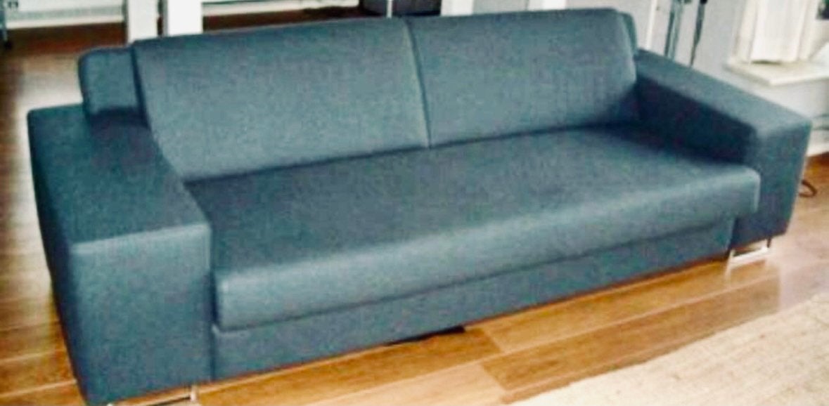Zsm op te halen: 2 pers bank grijs/antraciet, Ophalen, Gebruikt, 150 tot 200 cm, Tweepersoons