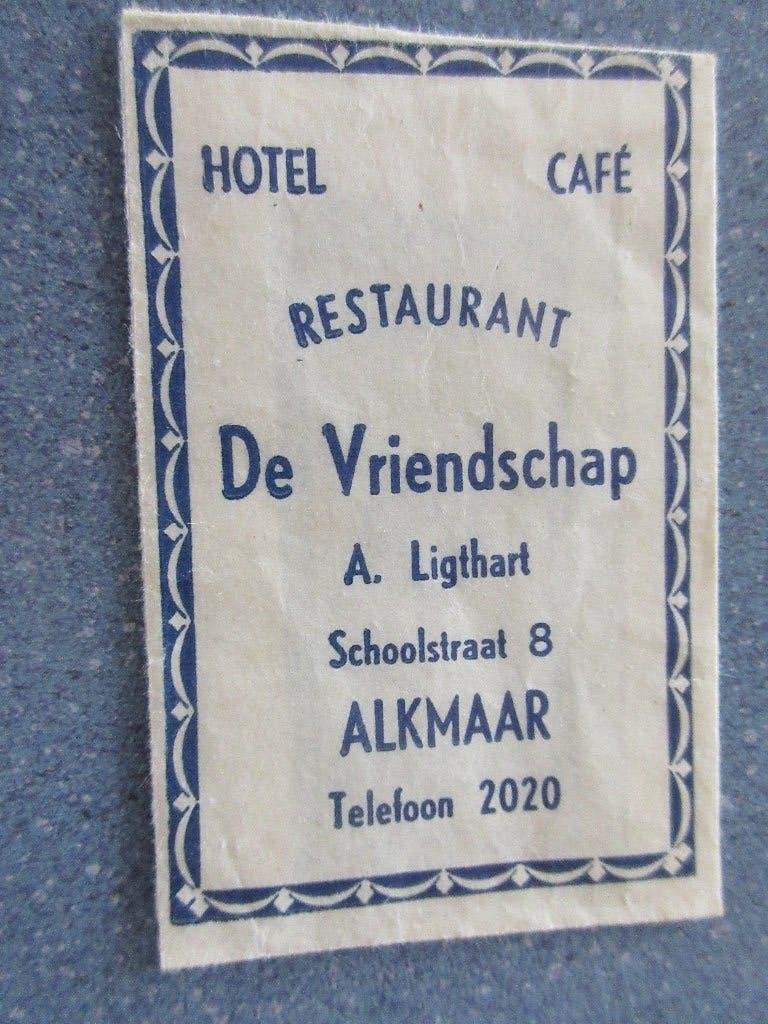 Alkmaar, hotel-café-rest. De Vriendschap, Verzenden, Nederland