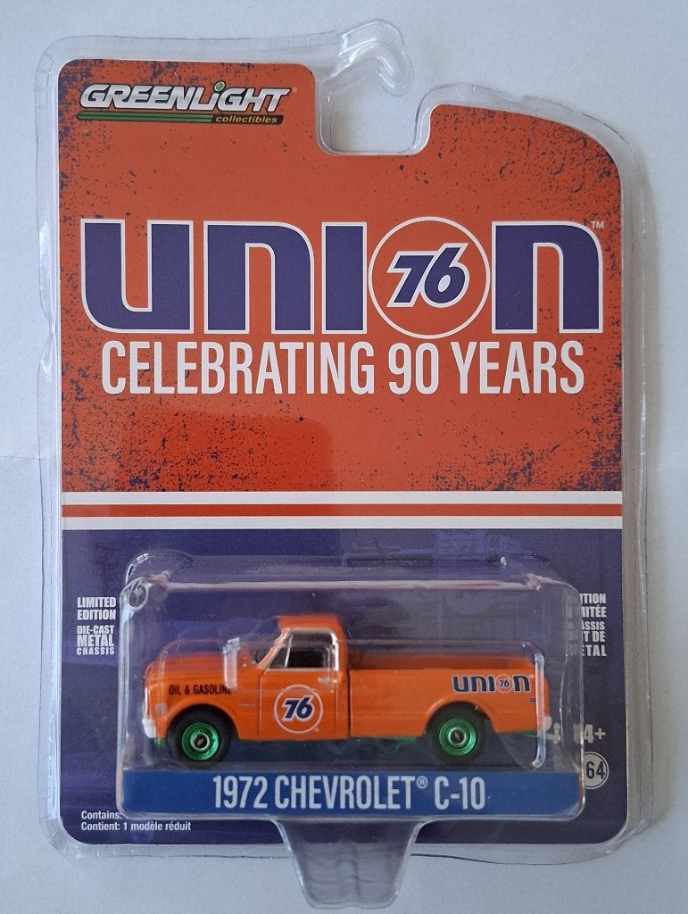 1972 Chevrolet C-10 van Greenlight 1/64 Chase Union 76, Ophalen of Verzenden, Nieuw, Auto