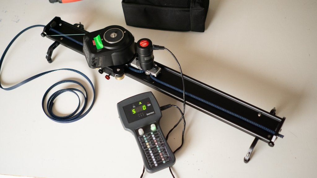 Cameraslider + autopan motorized Shootools kit, Overige merken, Camera, Ophalen, Gebruikt