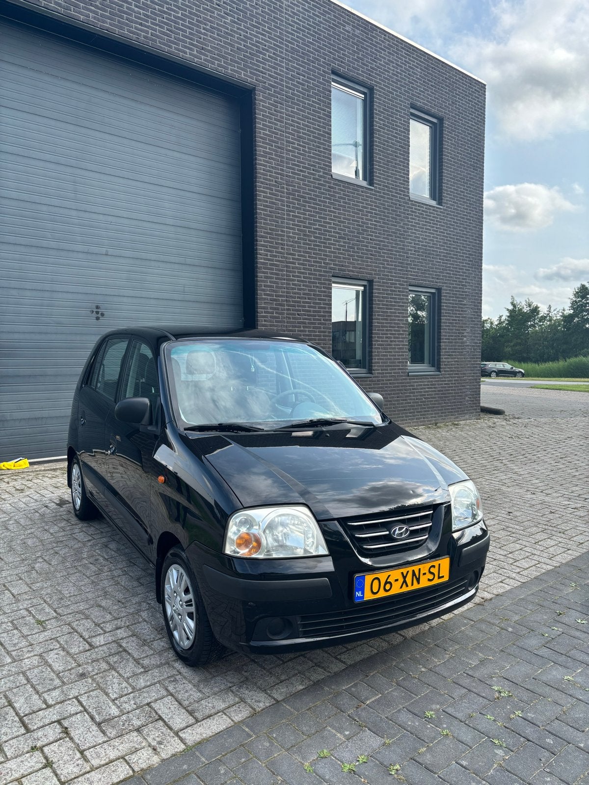 Hyundai Atos 1.1 2007 Zwart, Auto's, Hyundai, Voorwielaandrijving, 31 €/maand, 4 cilinders, Zwart