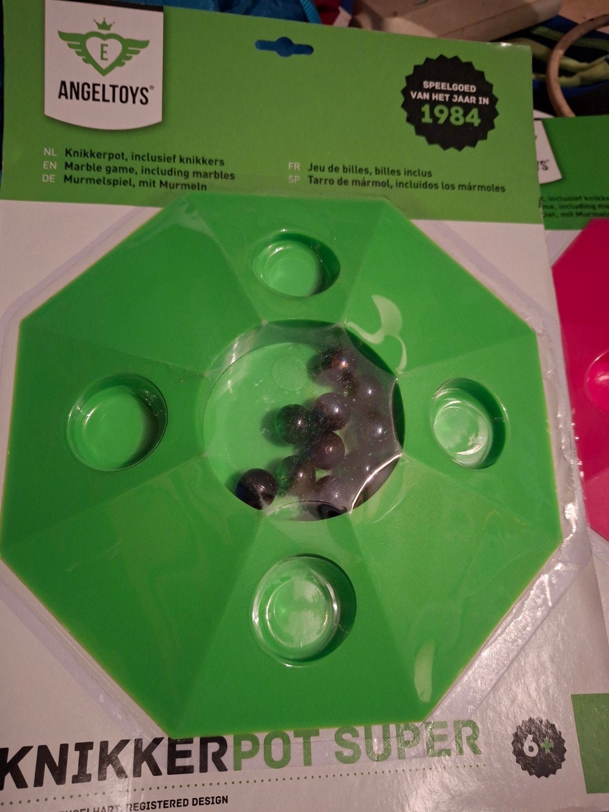 Knikkerpot Super met knikkers - Groen en Roze, Ophalen of Verzenden, Nieuw, Meisje