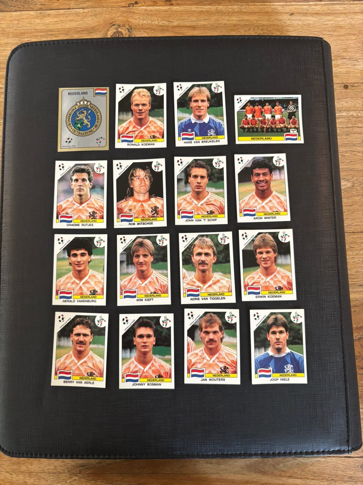Panini WK 1990 Italië. Nederland 16 stickers, Verzenden, Zo goed als nieuw, Meerdere stickers