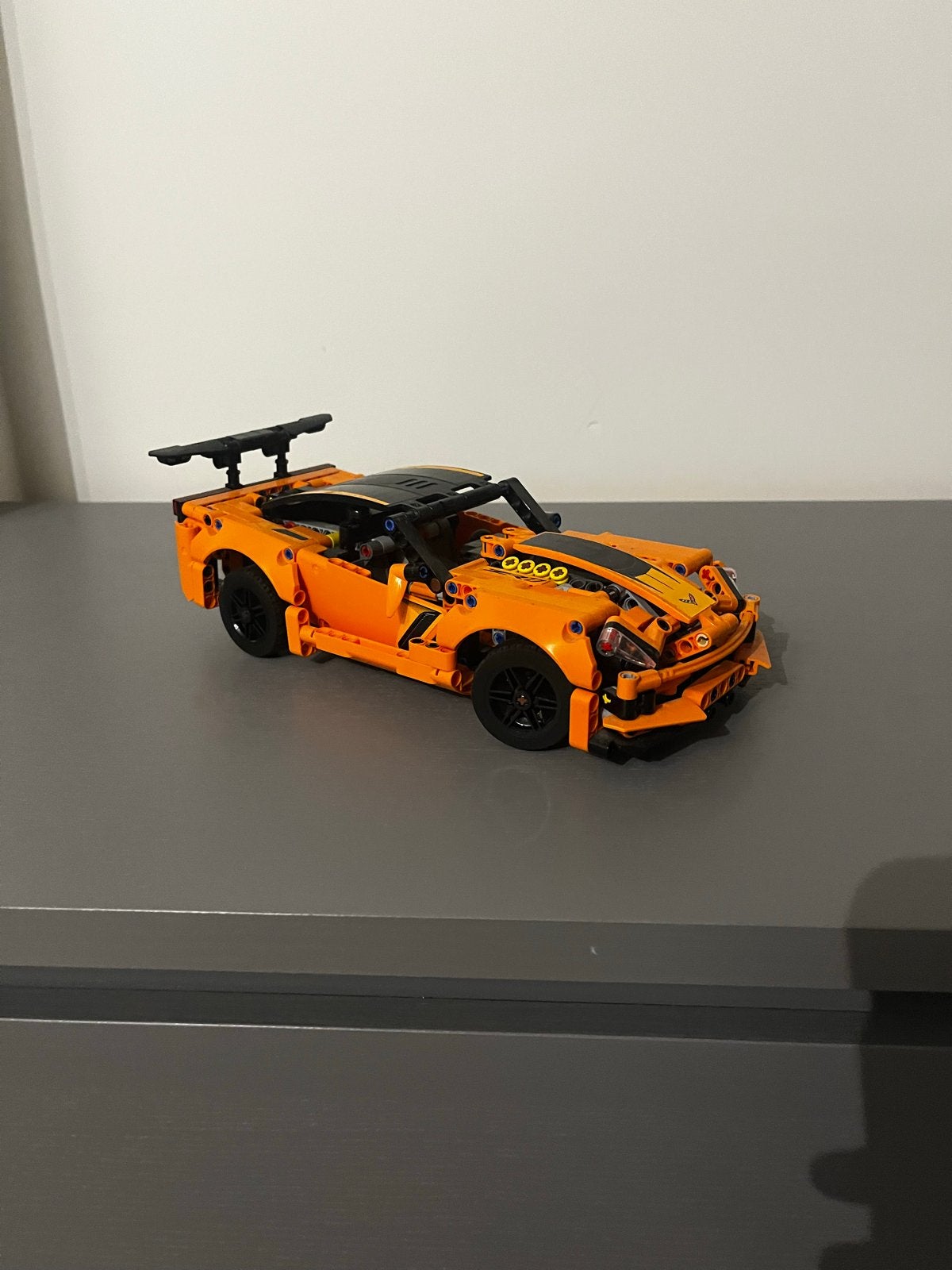 Lego Technic Corvette ZR1 (42093) - Oranje sportwagen, Ophalen of Verzenden, Zo goed als nieuw, Overige merken