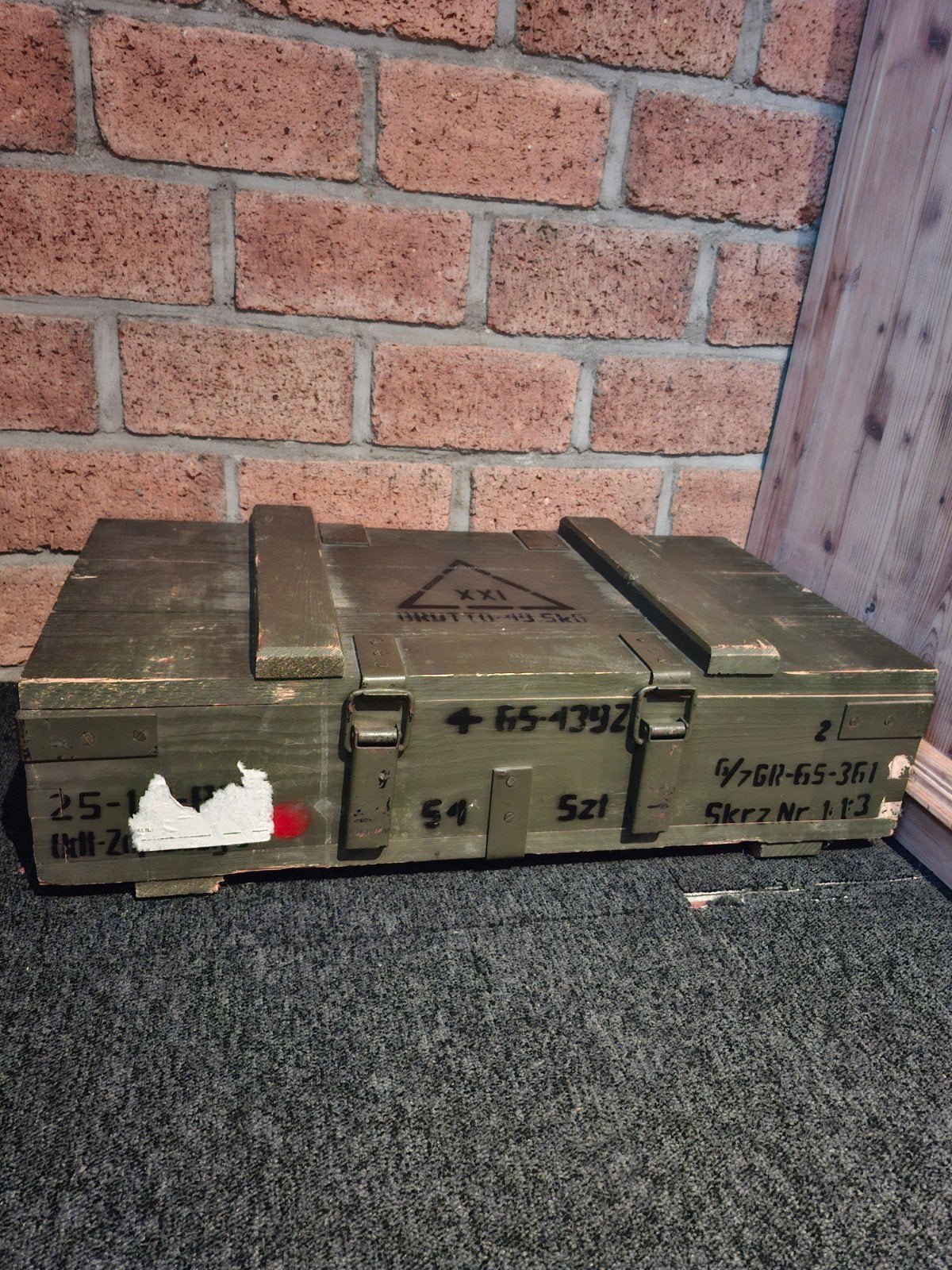 houten leger kist, Ophalen, 50 tot 100 cm, Minder dan 50 cm